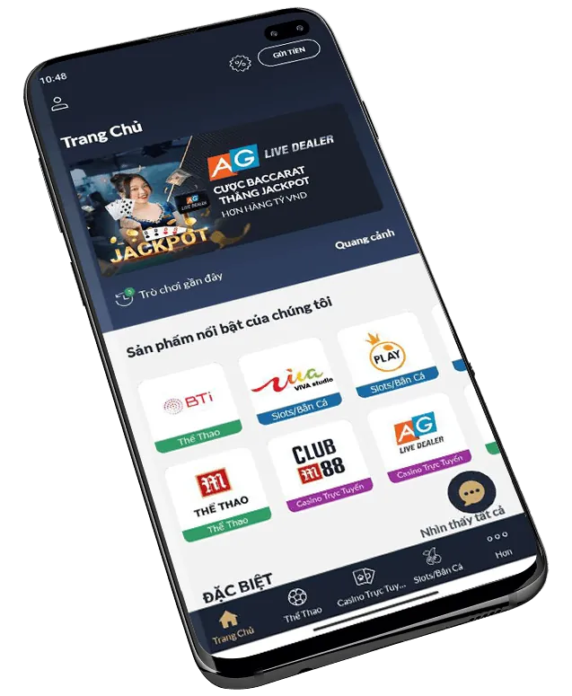 Giao diện thân thiện của ứng dụng 8fbet App trên điện thoại di động